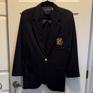 Polo by Ralph Lauren Navy Blazer with Gold Patch